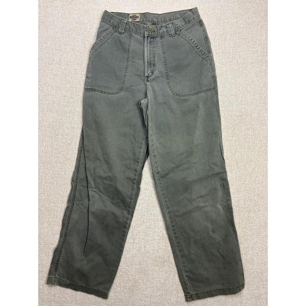 Lee Dungarees Womens 9 Med Olive Green Utility Carpenter Pants Vintage Workwear